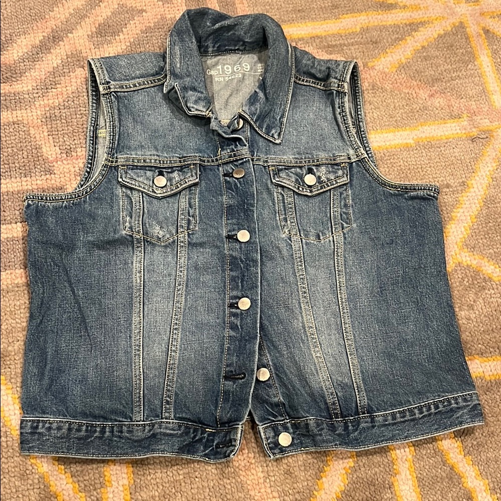GAP 1969 Blue Denim Vest